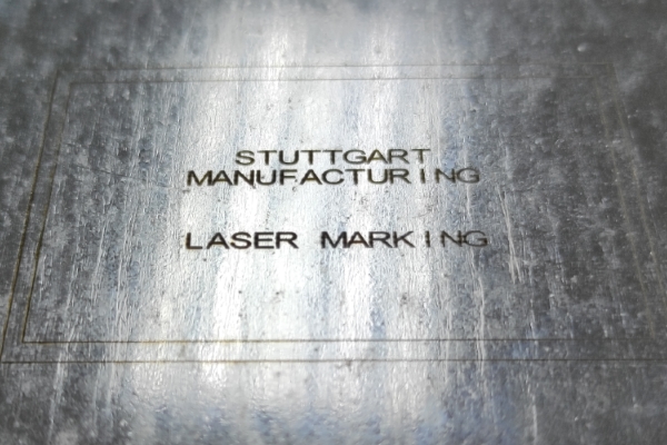 Laser marking steel service by Stuttgart Manufacturing